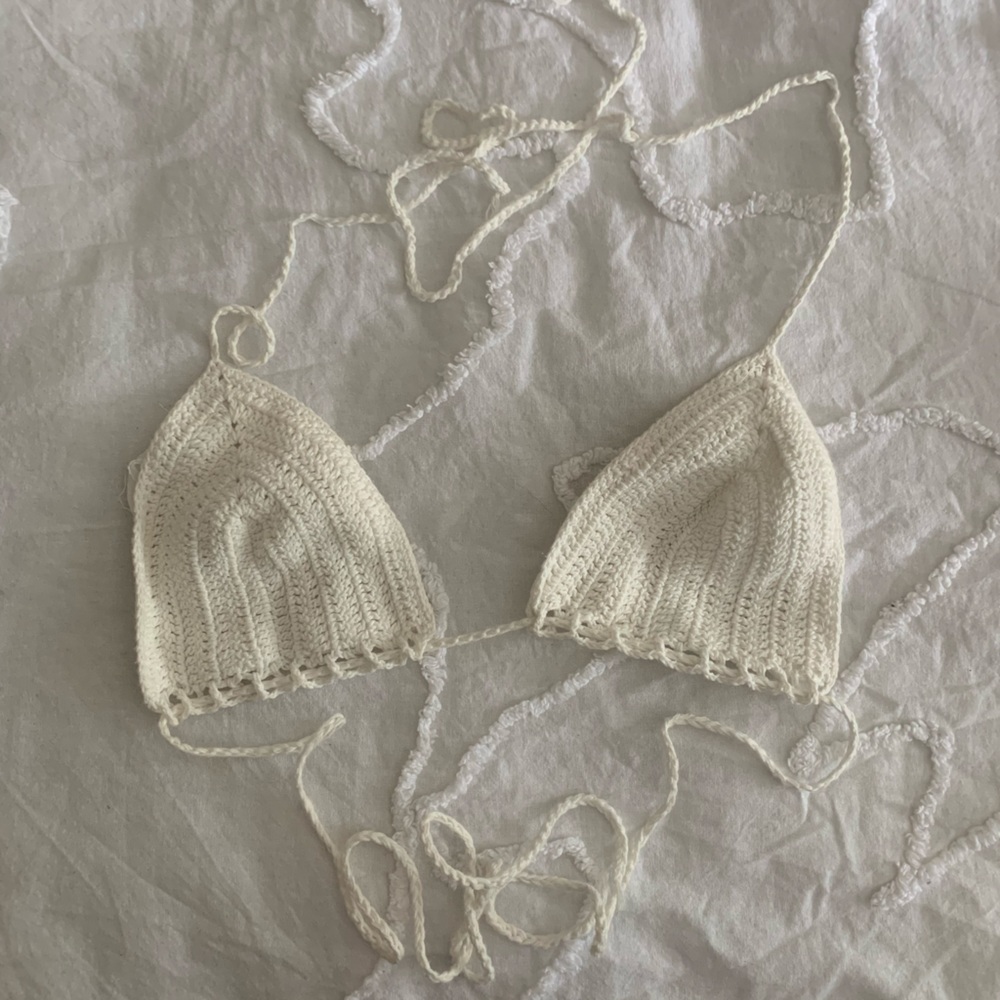 crochet bikini top